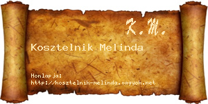 Kosztelnik Melinda névjegykártya